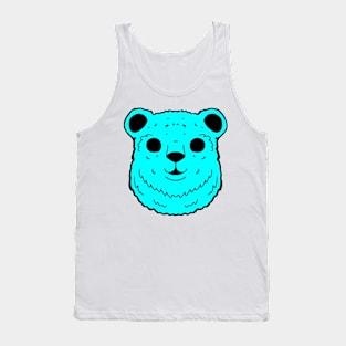 Totally Sick Neon Bear Head Tank Top